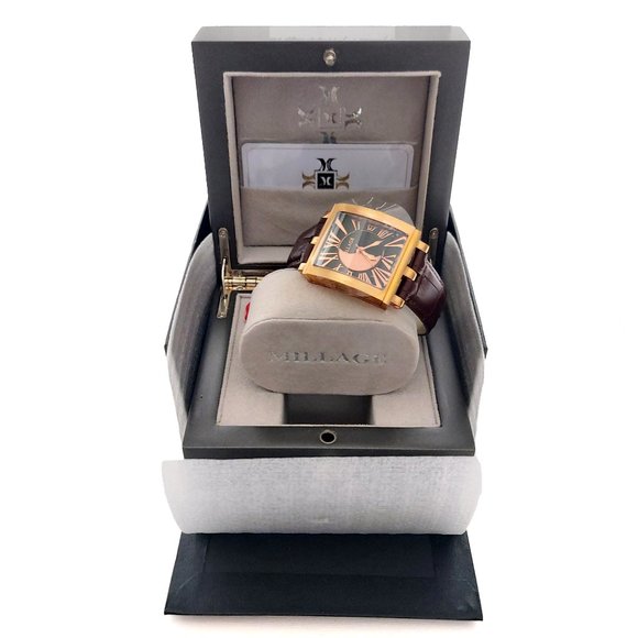 Millage The Dijon Ml0073-B Color Rose Gold Stainless Steel Swiss Watch 4326 - Picture 4 of 10